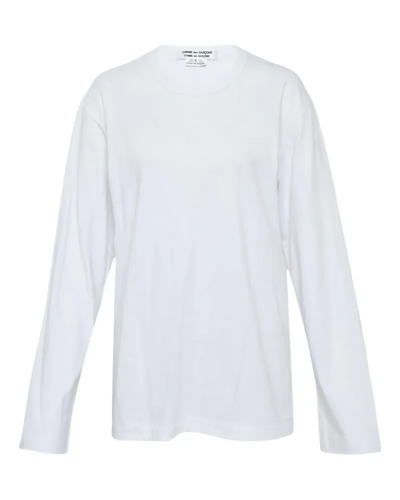 Comme des Garçons long-sleeve T-shirt - Weiß Weiß