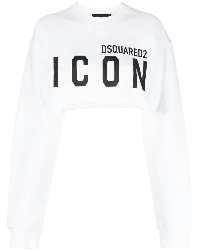 Dsquared2 Sweatshirt mit "Icon"-Print - Weiß Weiß