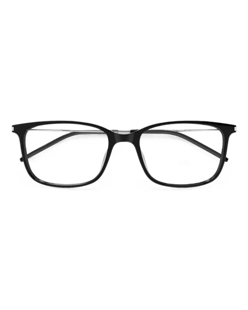 Saint Laurent Brille mit eckigem Gestell - Schwarz Schwarz