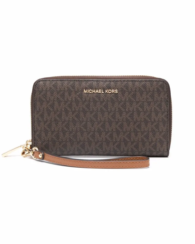 Michael Kors Portemonnaie mit Monogramm - Braun Braun