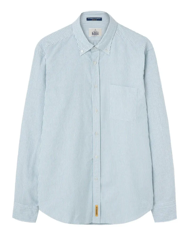 B.D. Baggies Gestreiftes Button-down-Hemd - Blau Blau