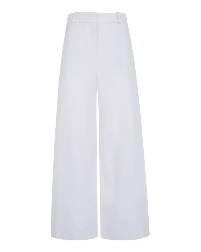 Giorgio Armani wide-leg silk palazzo pants - Weiß Weiß