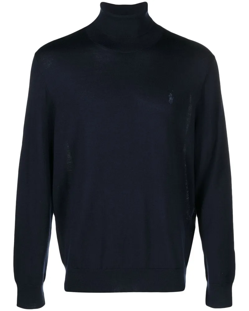 Ralph Lauren Pullover mit Polo Pony - Blau Blau