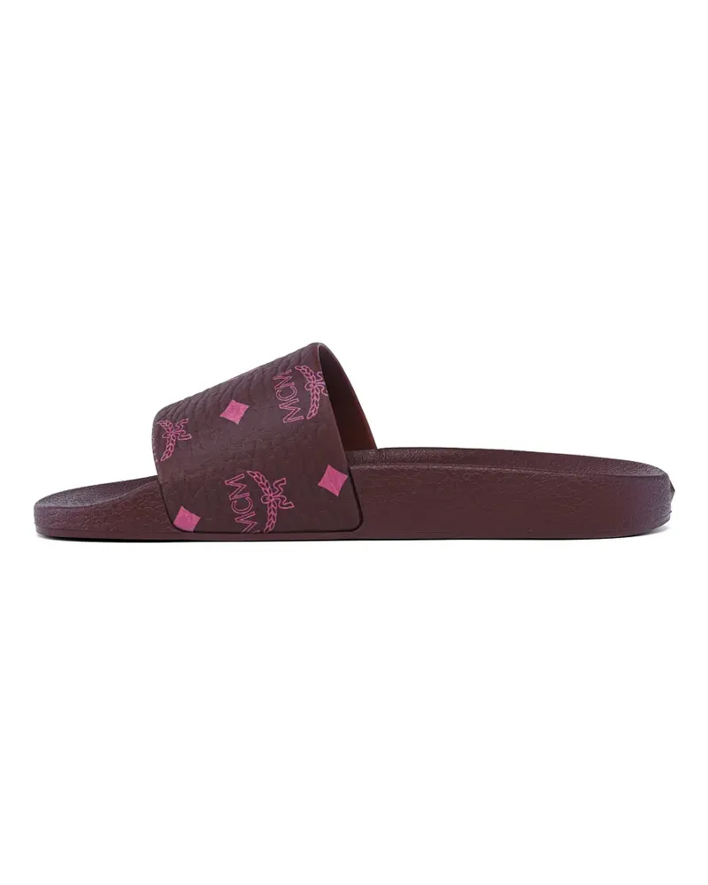 MCM monogram-print slides - Braun Braun