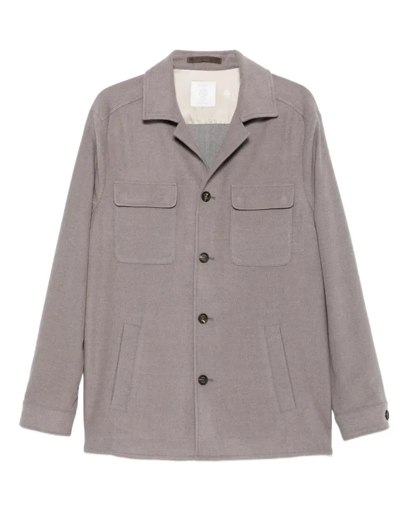 Eleventy Jacke mit aufgesetzter Tasche - Braun Braun