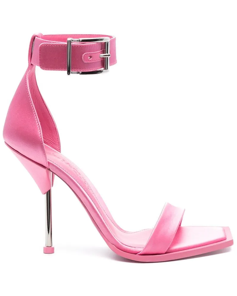 Alexander McQueen Sandalen mit Satin-Finish 110mm - Rosa Rosa