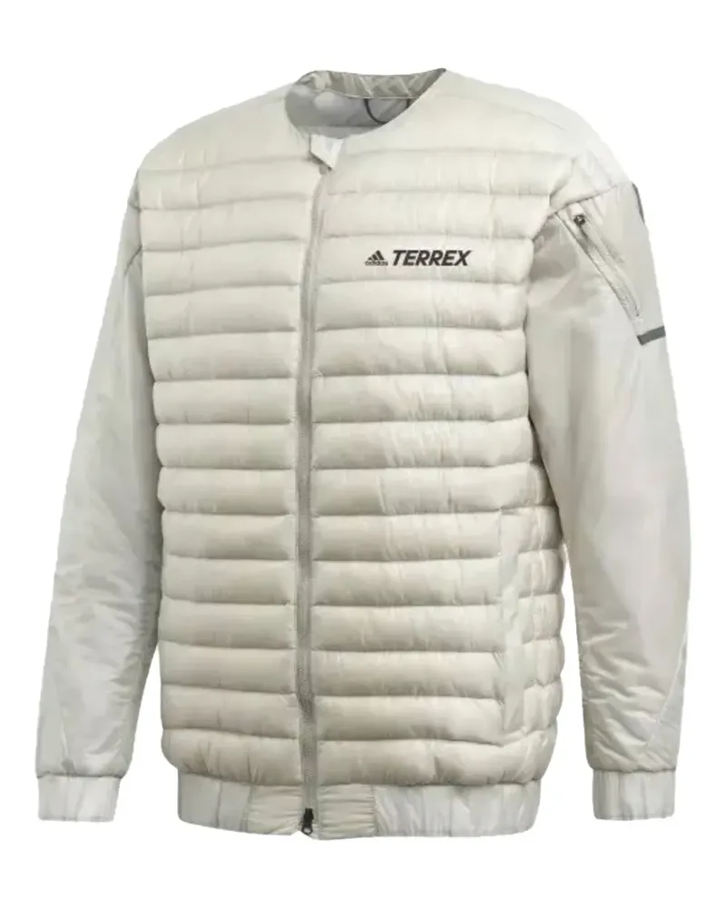 adidas Gefütterte Jacke mit Reißverschluss - Grau Grau