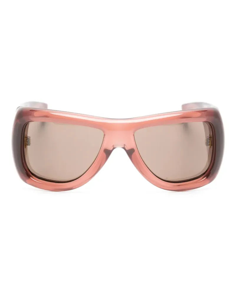 Saint Laurent Howl Sonnenbrille mit eckigem Gestell - Rosa Rosa