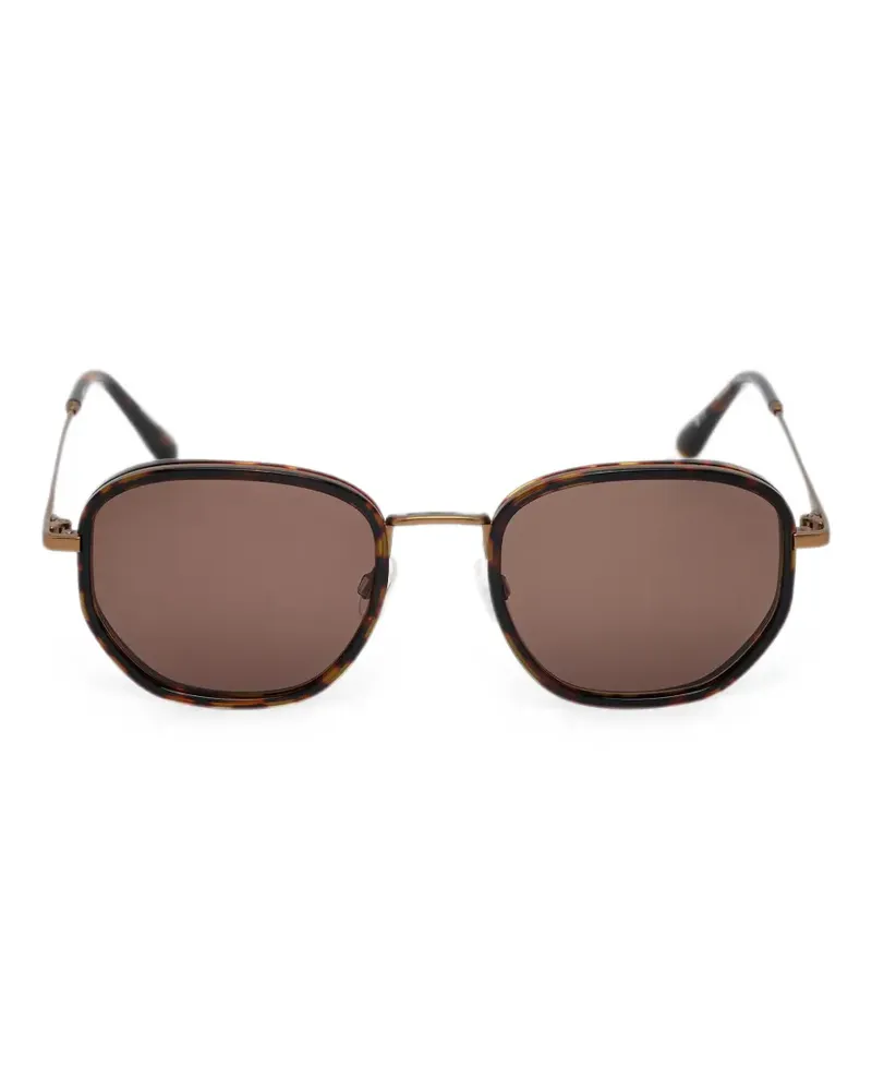 Barbour geometric-frame sunglasses - Braun Braun