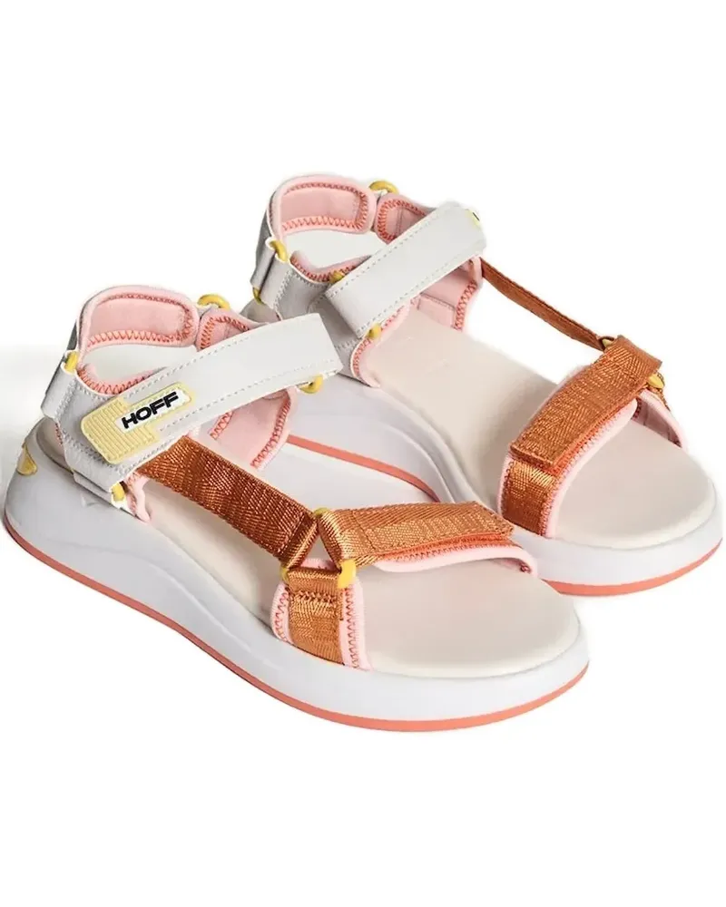 HOFF Flatform-Sandalen mit Klettverschluss - Orange Orange