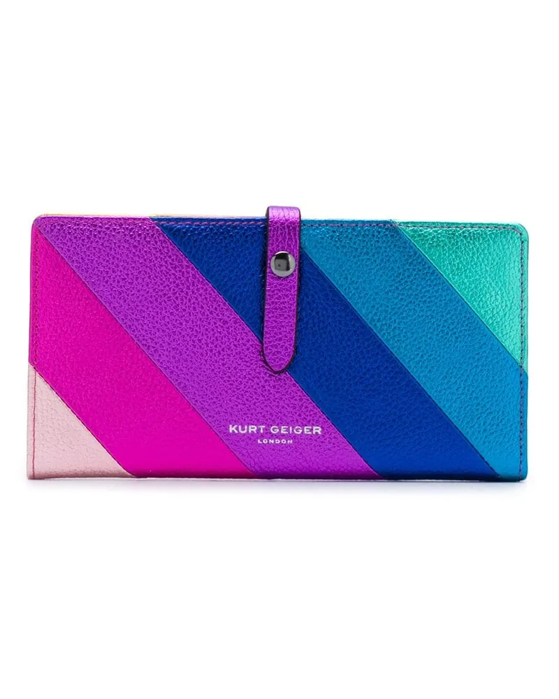 Kurt Geiger Gestreiftes Portemonnaie - Rosa Rosa