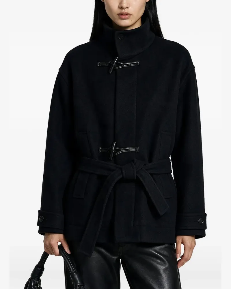 Christophe Lemaire short duffle coat in wool - Schwarz Schwarz