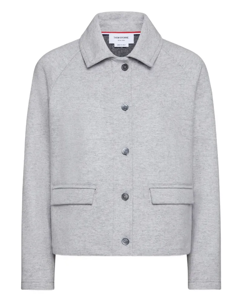 Thom Browne Jacke aus Jacquard - Grau Grau