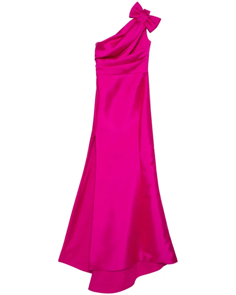Amsale Drapiertes Mikado Abendkleid - Violett Violett