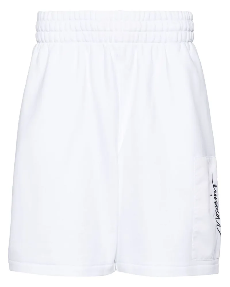 Moschino Shorts mit Logo-Stickerei - Weiß Weiß