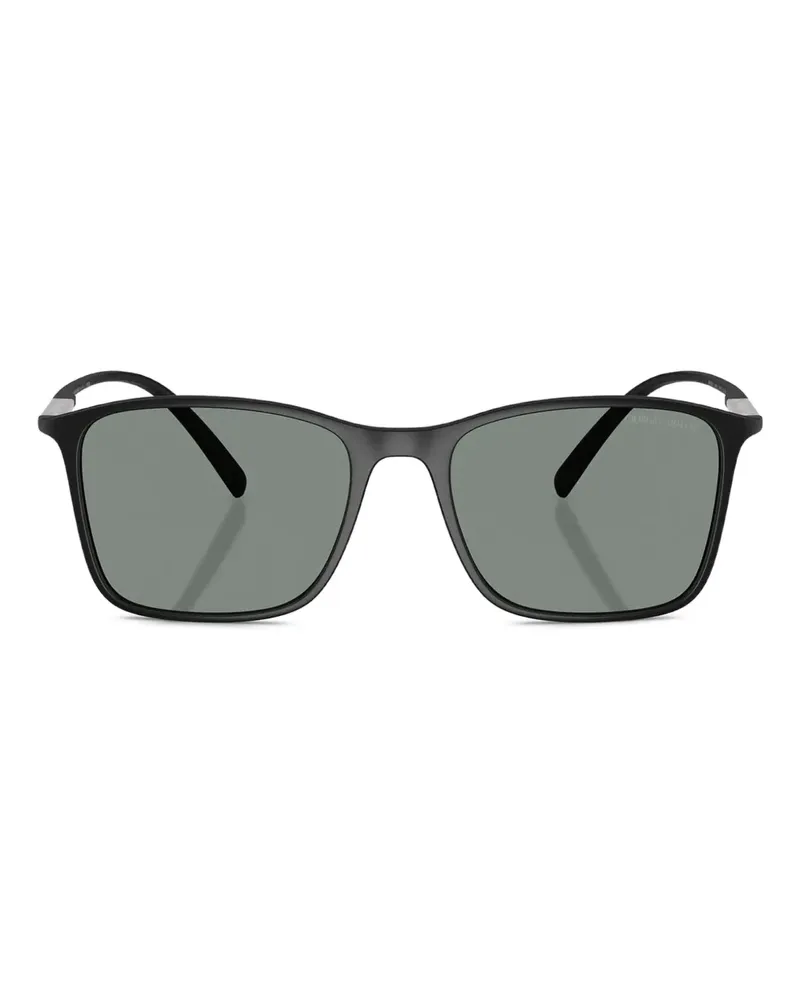 Giorgio Armani Matte Sonnenbrille - Schwarz Schwarz