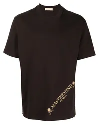 Mastermind World T-Shirt mit Logo-Print Braun