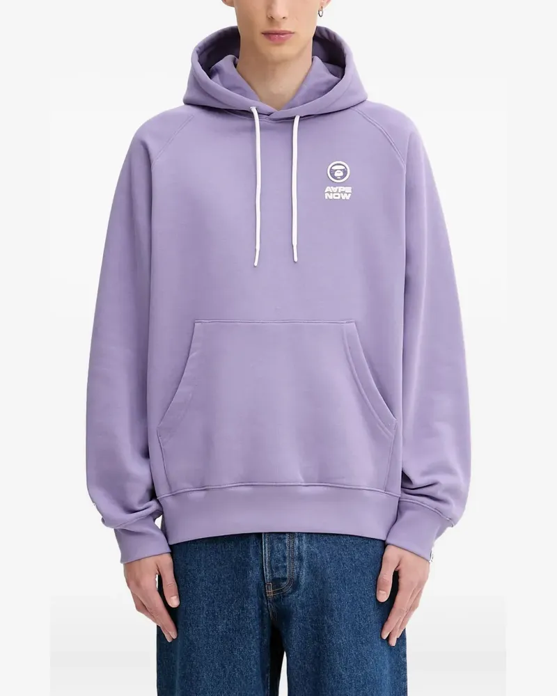 BAPE Hoodie mit aufgesetzter Tasche - Violett Violett