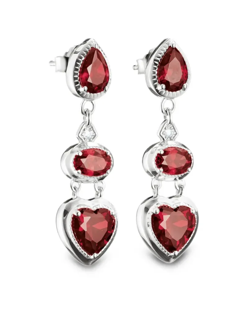 Thomas Sabo Elyndra Hängeohrringe mit Herzschliff - Silber Silber