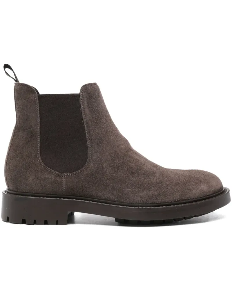 Kiton leather chelsea boots - Braun Braun