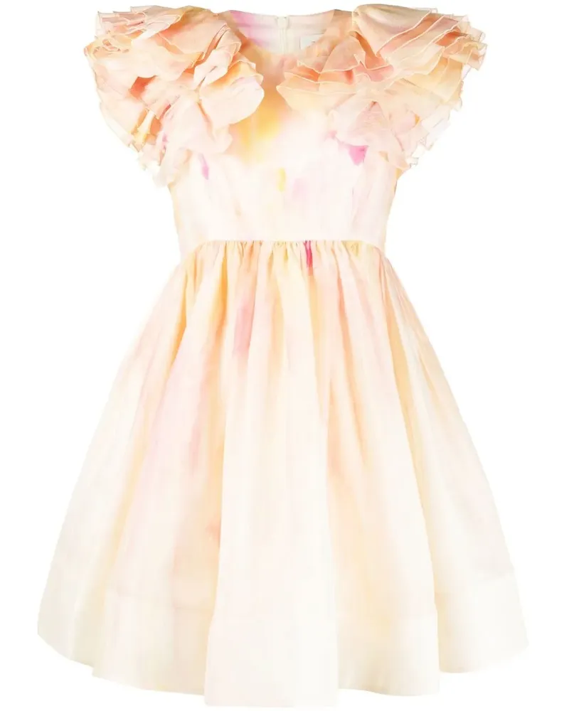 Zimmermann Prima Minikleid - Rosa Rosa