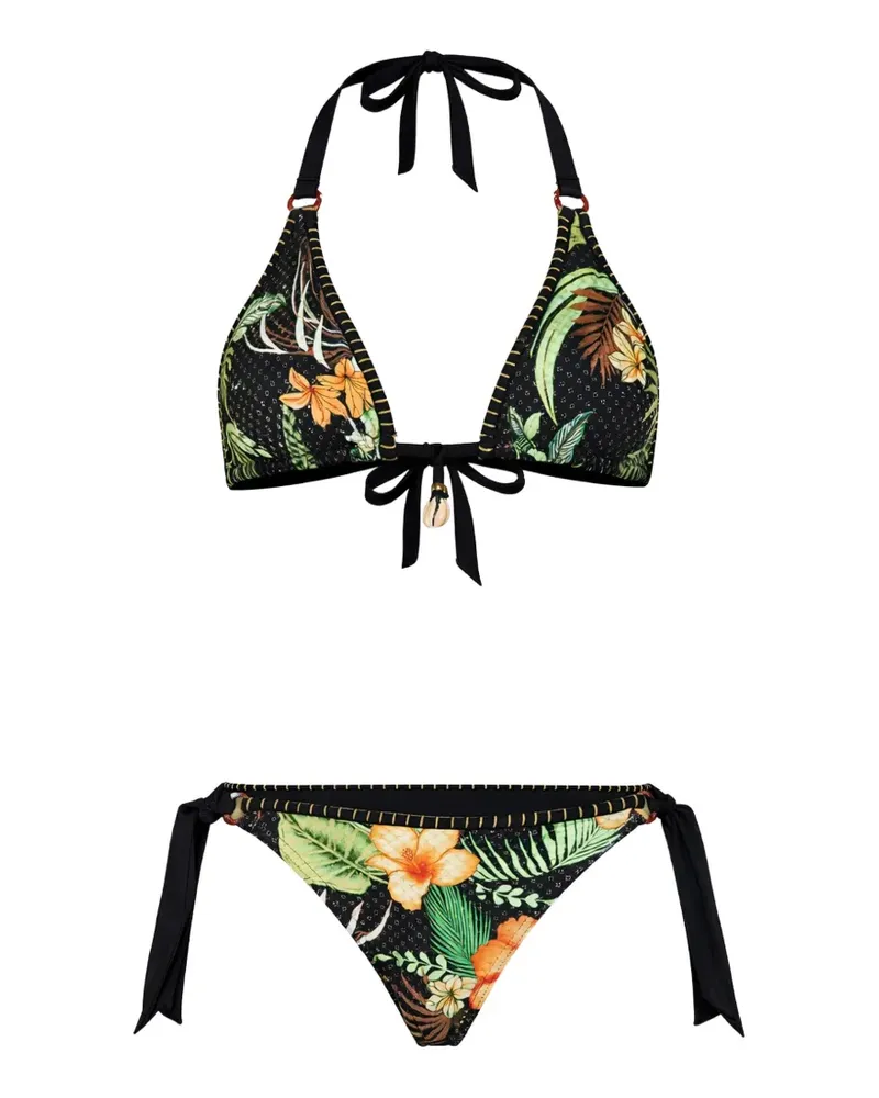Banana Moon floral-print bikini - Schwarz Schwarz