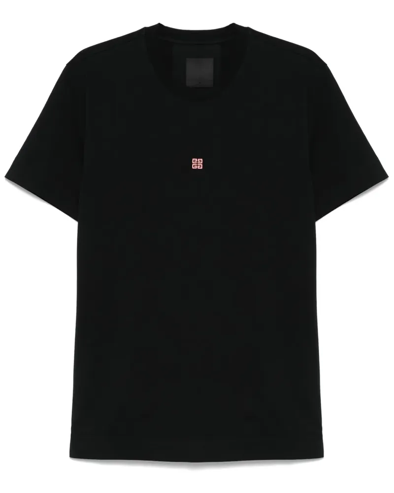 Givenchy T-Shirt mit 4G-Stickerei - Schwarz Schwarz