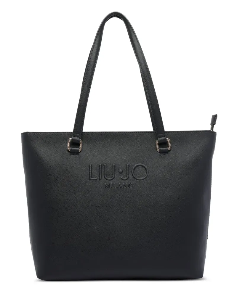 Liu Jo Shopper mit Logo-Prägung - Schwarz Schwarz