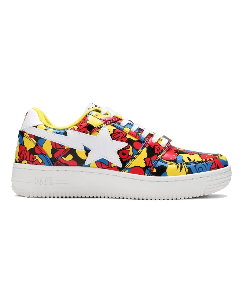 BAPE Bapesta Low M1 Medicom Toy sneakers - Rot Rot