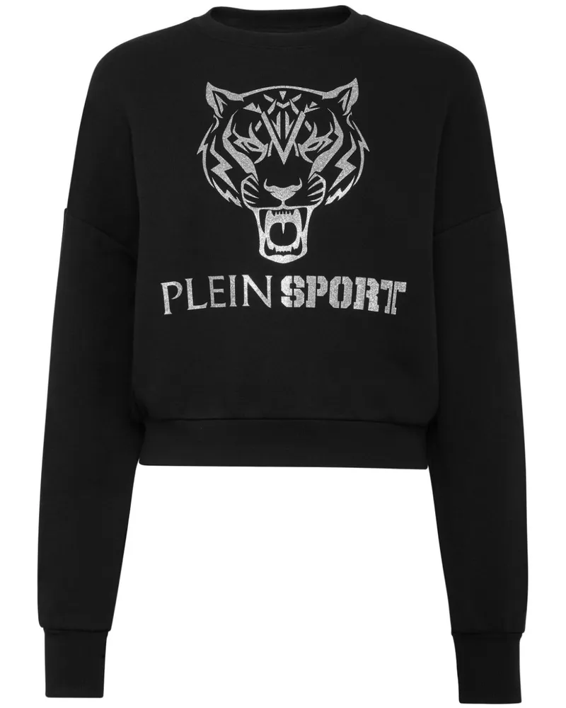 Philipp Plein Sweatshirt mit Tiger-Print - Schwarz Schwarz