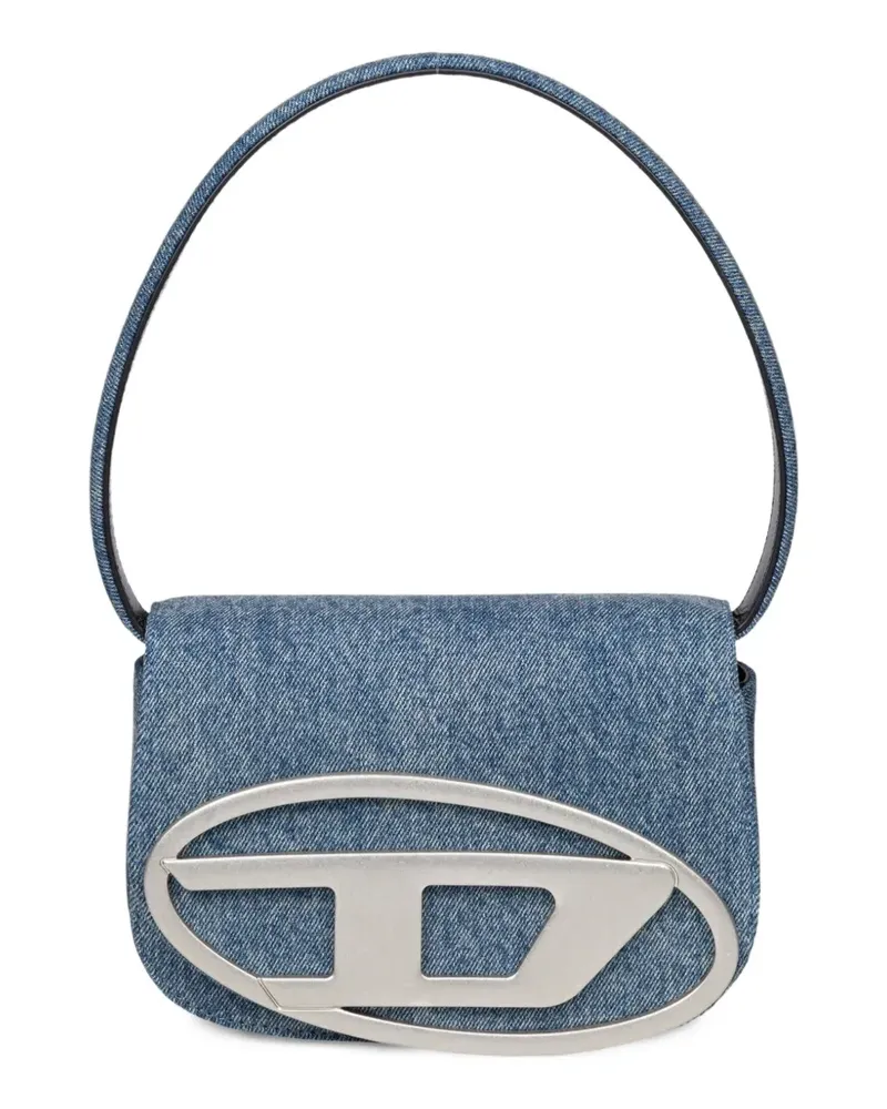 Diesel 1DR Tote Bag mit Logo-Schild - Blau Blau
