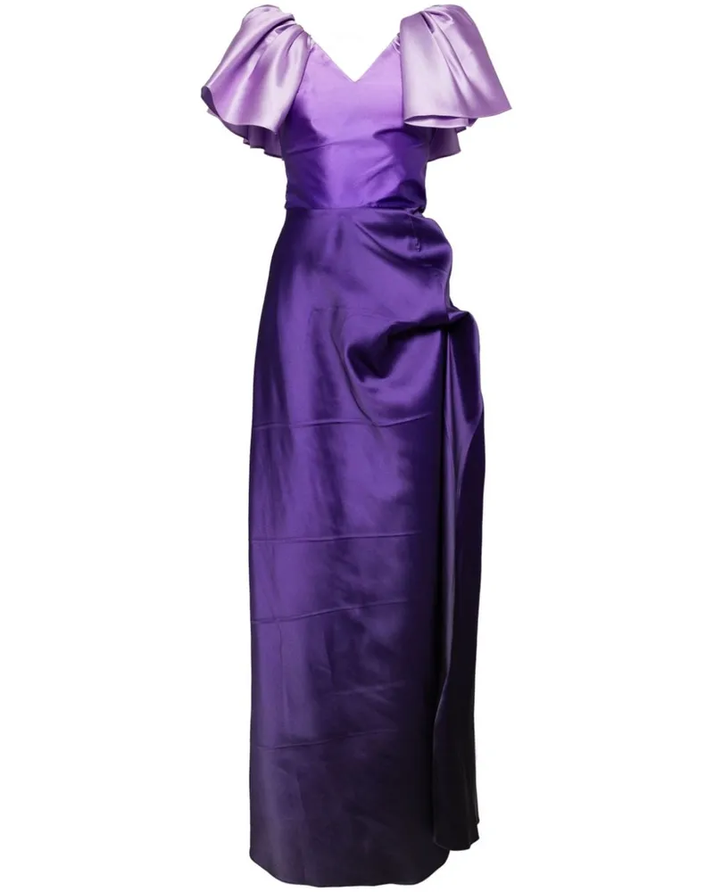 Saiid Kobeisy Taft-Kleid mit Farbverlauf - Violett Violett