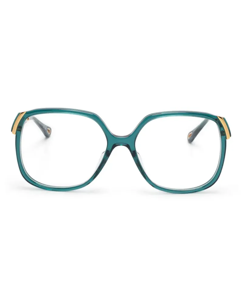 Chloé Brille mit eckigem Gestell - Blau Blau