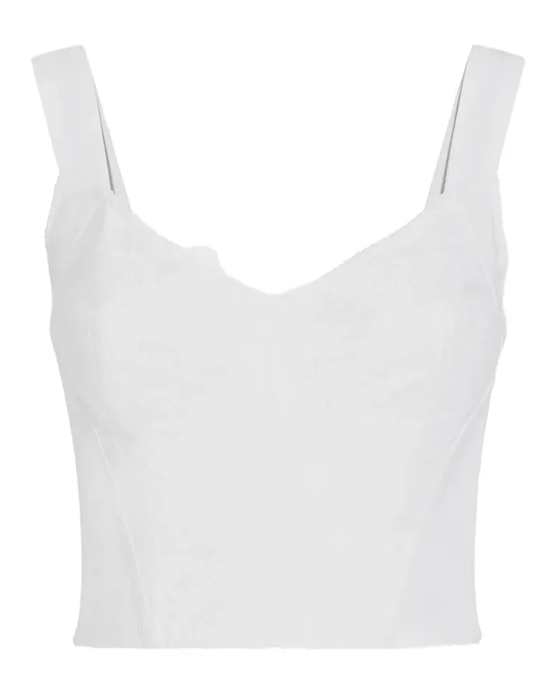 Dolce & Gabbana Bustier-Corsage aus Jacquard - Weiß Weiß