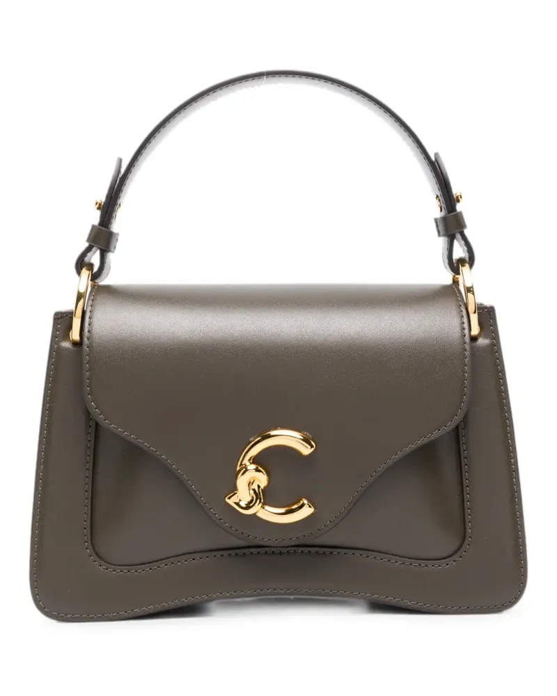 Coccinelle logo-plaque leather tote bag - Grün Grün