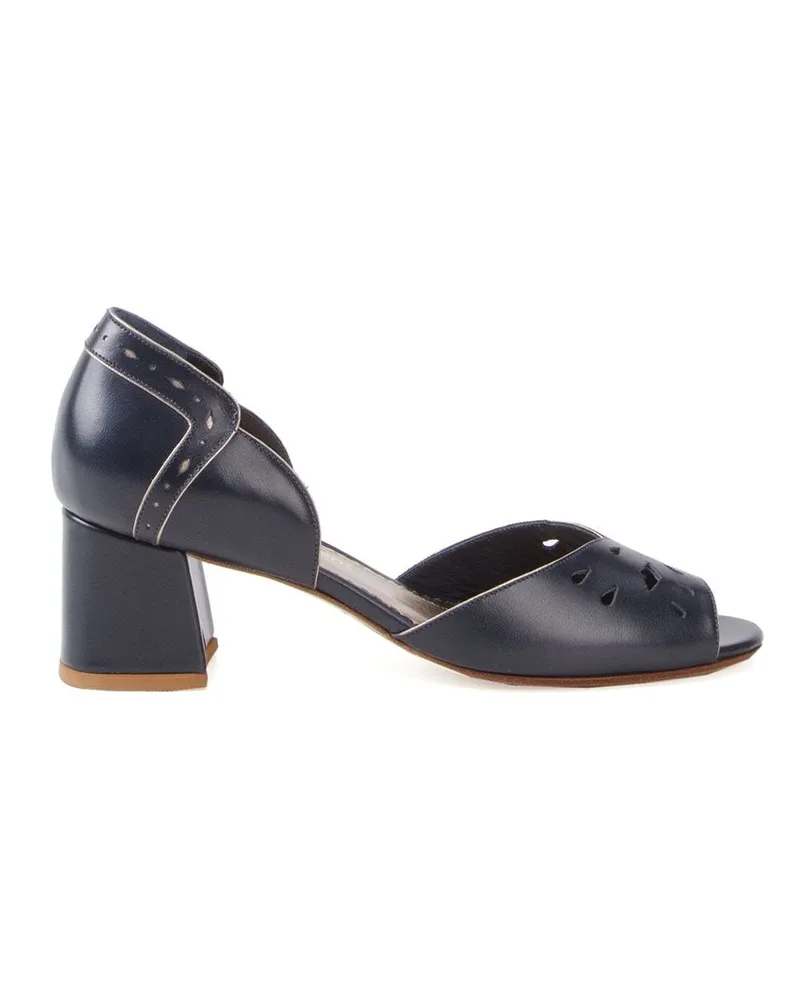 Sarah Chofakian Sandalen mit Blockabsatz - Blau Blau