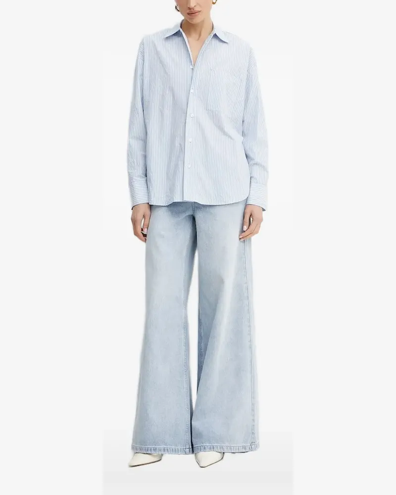 Michael Kors Gestreiftes Hemd - Blau Blau