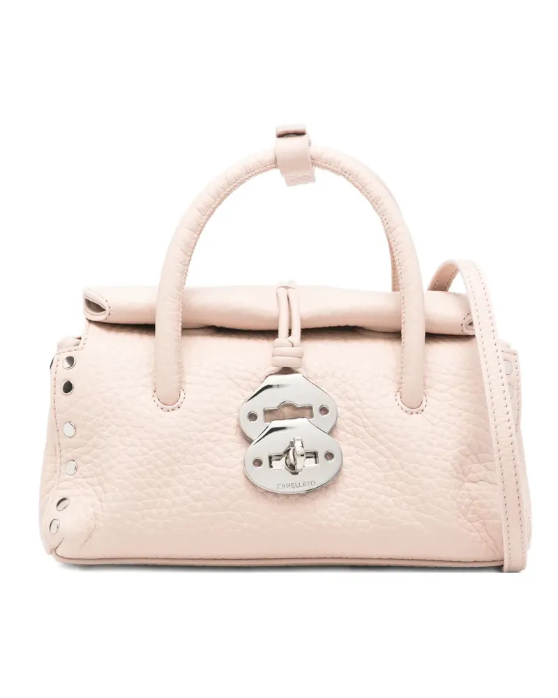 Zanellato Dotta Centauro Tote Bag mit Nieten - Rosa Rosa