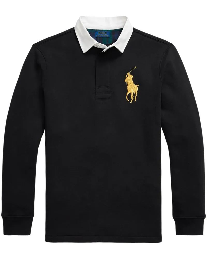 Ralph Lauren Poloshirt mit Polo Pony - Schwarz Schwarz