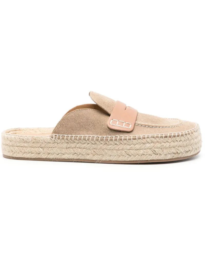 J.W.Anderson Penny-Espadrilles aus Wildleder - Braun Braun