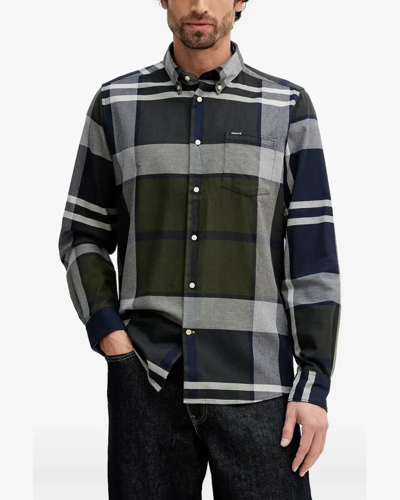 Barbour Kariertes Dunnon Hemd - Grün Grün