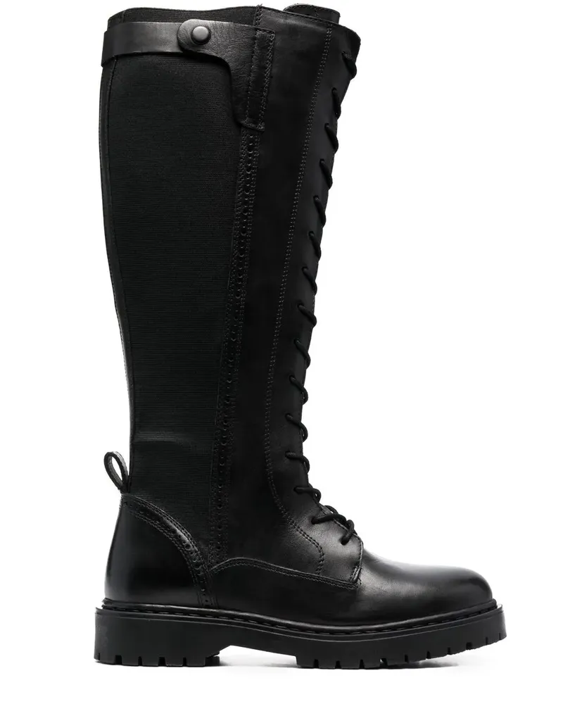 Geox Kniehohe Stiefel - Schwarz Schwarz