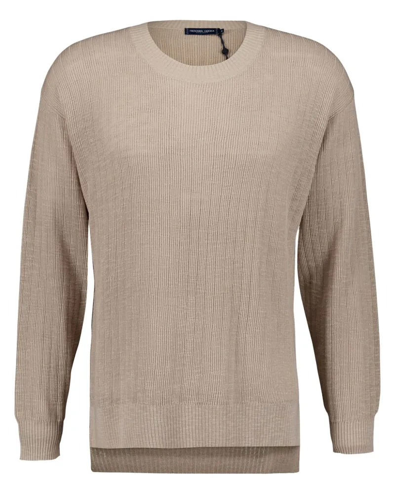 Frescobol Carioca Gerippter Pullover - Nude Nude