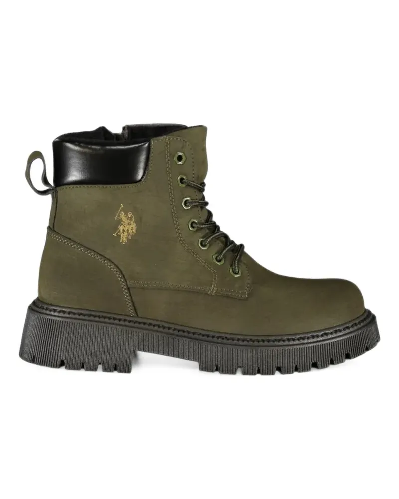 Ralph Lauren Bikerstiefel mit Schnürung - Grün Grün