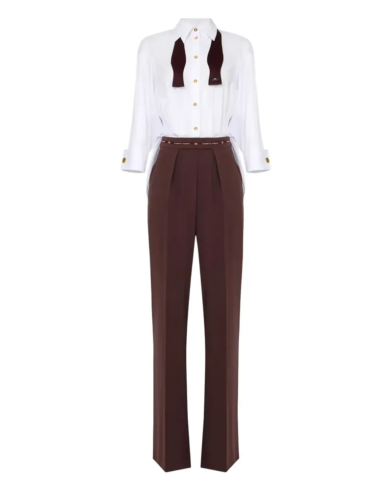 Elisabetta Franchi Jumpsuit aus Baumwolle - Schwarz Schwarz
