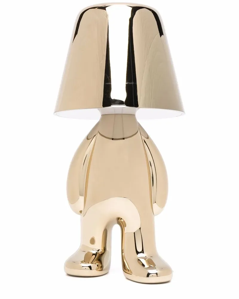 Qeeboo Golden Brothers Tom Tischlampe Gold