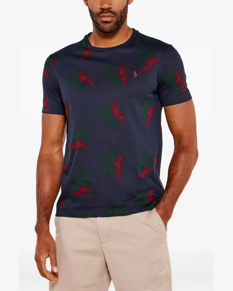Ralph Lauren T-Shirt mit Flügel-Print - Blau Blau