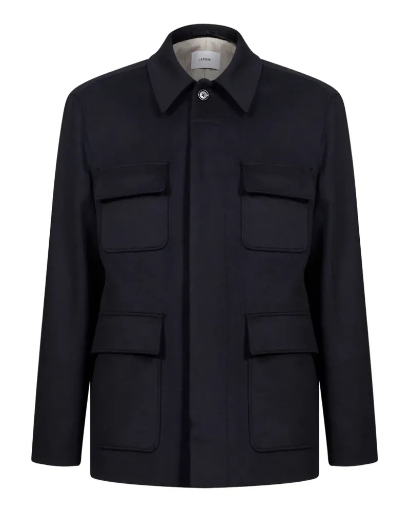 LARDINI Jacke mit verdecktem Verschluss - Schwarz Schwarz