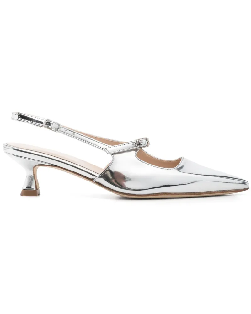 Anna F. Slingback-Pumps 50mm - Silber Silber