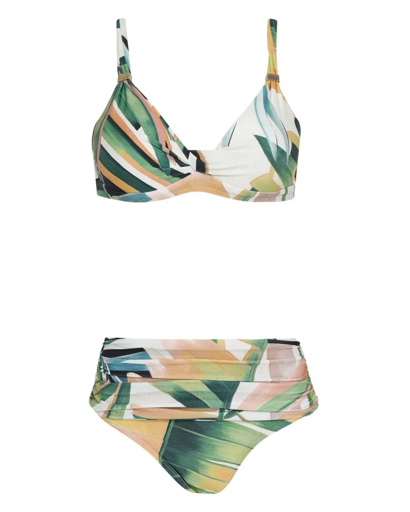 Lygia & Nanny Bikini mit grafischem Print - Grün Grün